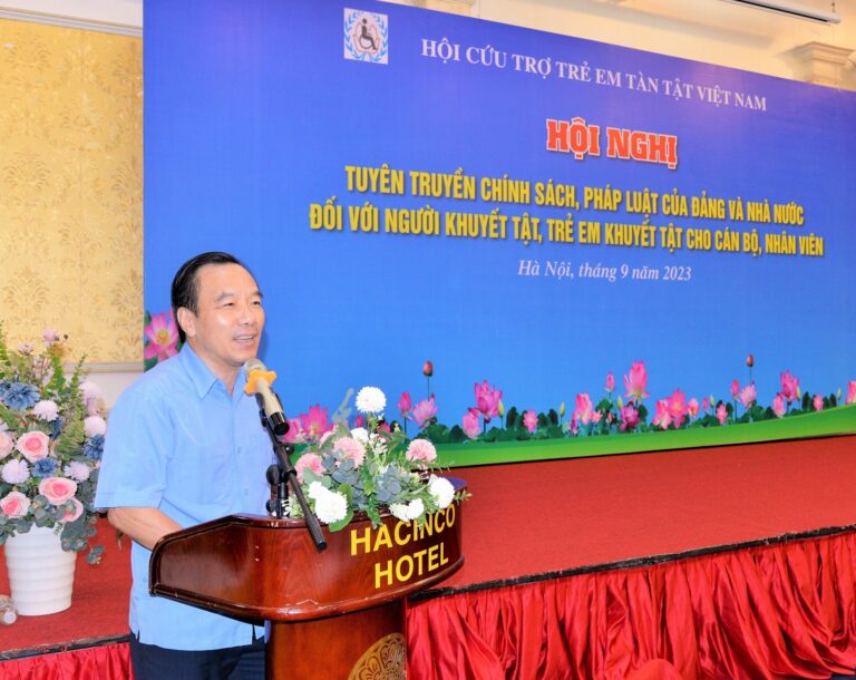 Hội Cứu trợ trẻ em tàn tật Việt Nam tổ chức Hội nghị tuyên truyền chính sách, pháp luật của Đảng và Nhà nước đối với người khuyết tật, trẻ em khuyết tật cho cán bộ, hội viên.