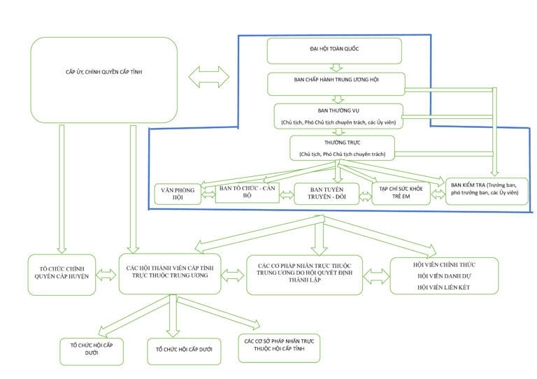 SƠ ĐỒ TỔ CHỨC HỘI CỨU TRỢ TRẺ TÀN TẬT VIỆT NAM