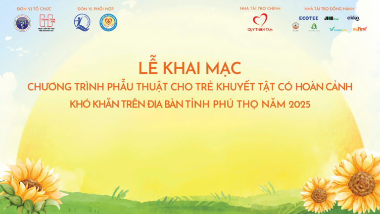 Phẫu thuật miễn phí cho trẻ em khuyết tật tại tỉnh Phú Thọ.