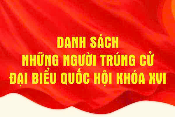 Công bố Nghị quyết của Hội đồng Bầu cử quốc gia về kết quả bầu cử và danh sách những người trúng cử đại biểu Quốc hội khóa XVI